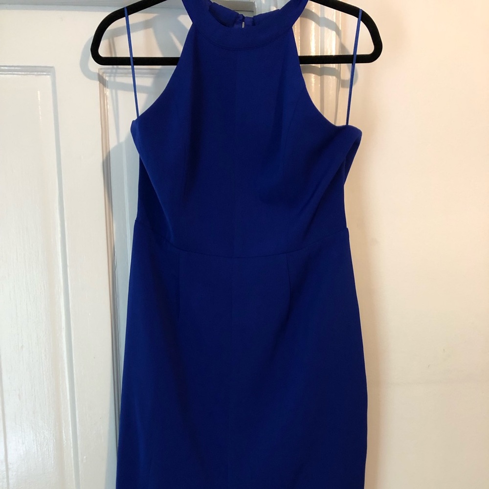 KEEPSAKE The Label blue halter cocktail dress